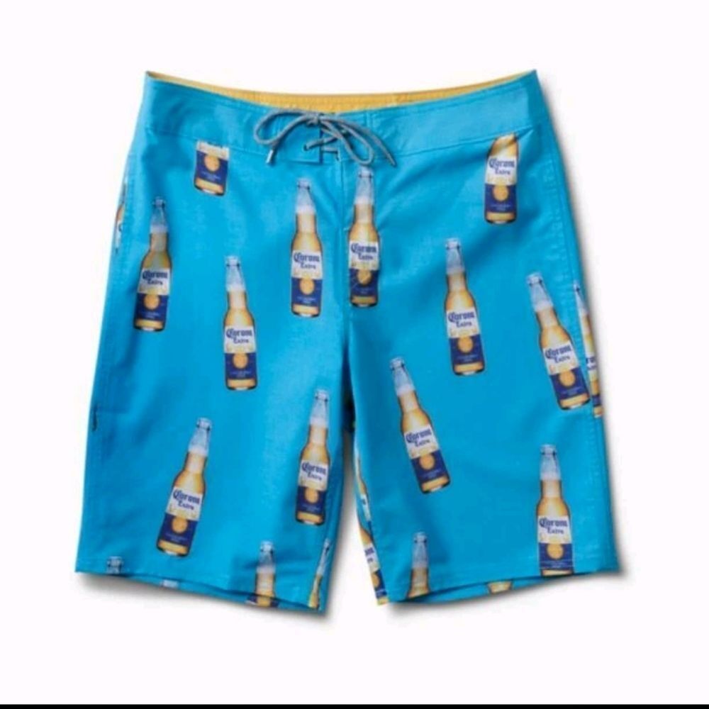 Reef 20" Corona Beer Boardshorts Sz 33